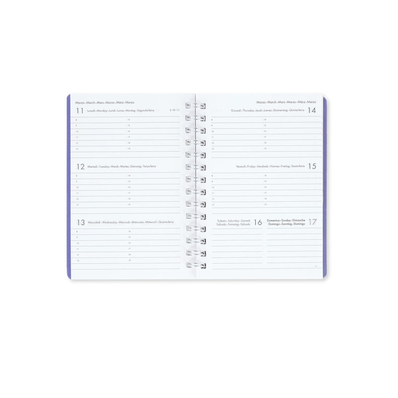 Agenda 2024 - 12 Month Weekly Diary - Small - Spiral Bound - Lemon | Legami