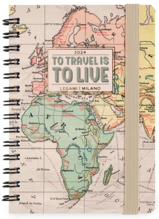 Agenda 2024 - 12 Month Weekly Diary - Small - Spiral Bound - Travel | Legami - 4 | YEO