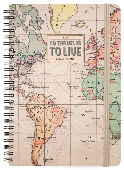 Agenda 2024 - 12 Month Weekly Diary - Large - Spiral Bound - Travel | Legami - 4 | YEO