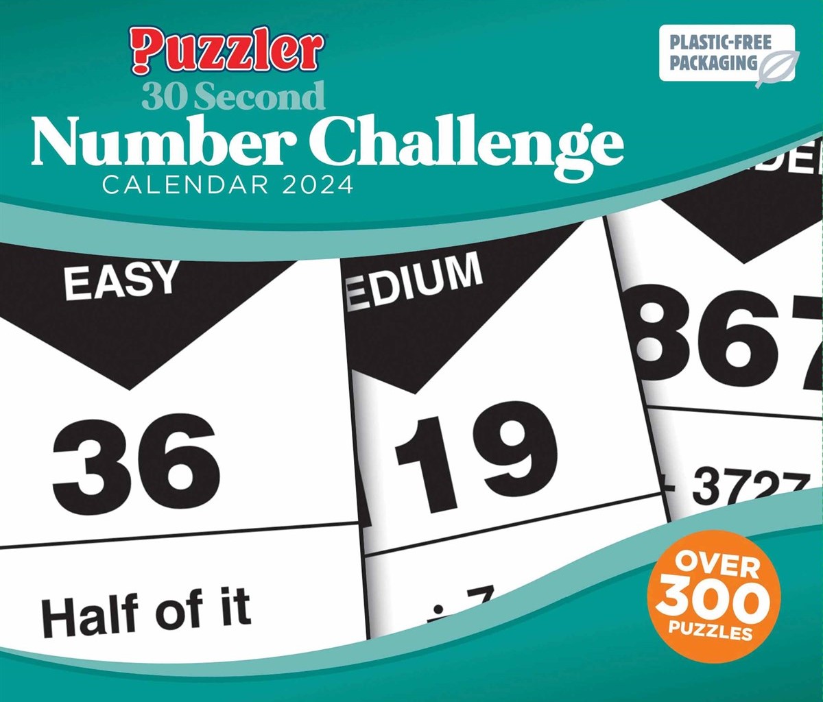 Calendar 2024 - 30 Second Number Challenge Puzzler | Carousel