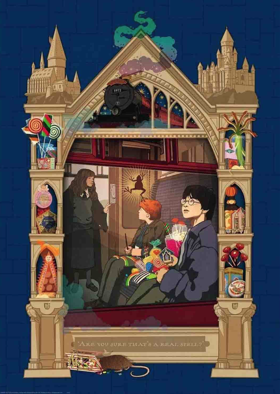 Puzzle - Harry Potter Catre Hogwarts, 1000 Piese | Ravensburger