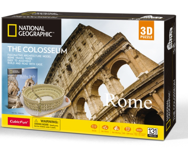Puzzle 3D - Colosseum, 131 piese | CubicFun