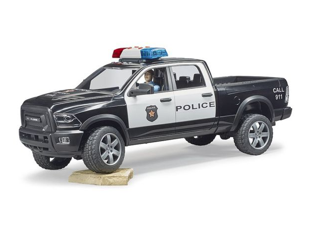 Camion de Politie cu politist si accesorii - Ram 2500 | Bruder - 2