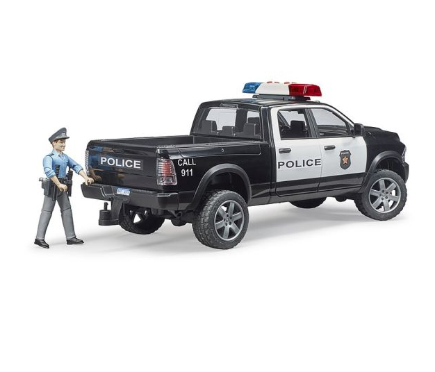 Camion de Politie cu politist si accesorii - Ram 2500 | Bruder - 1