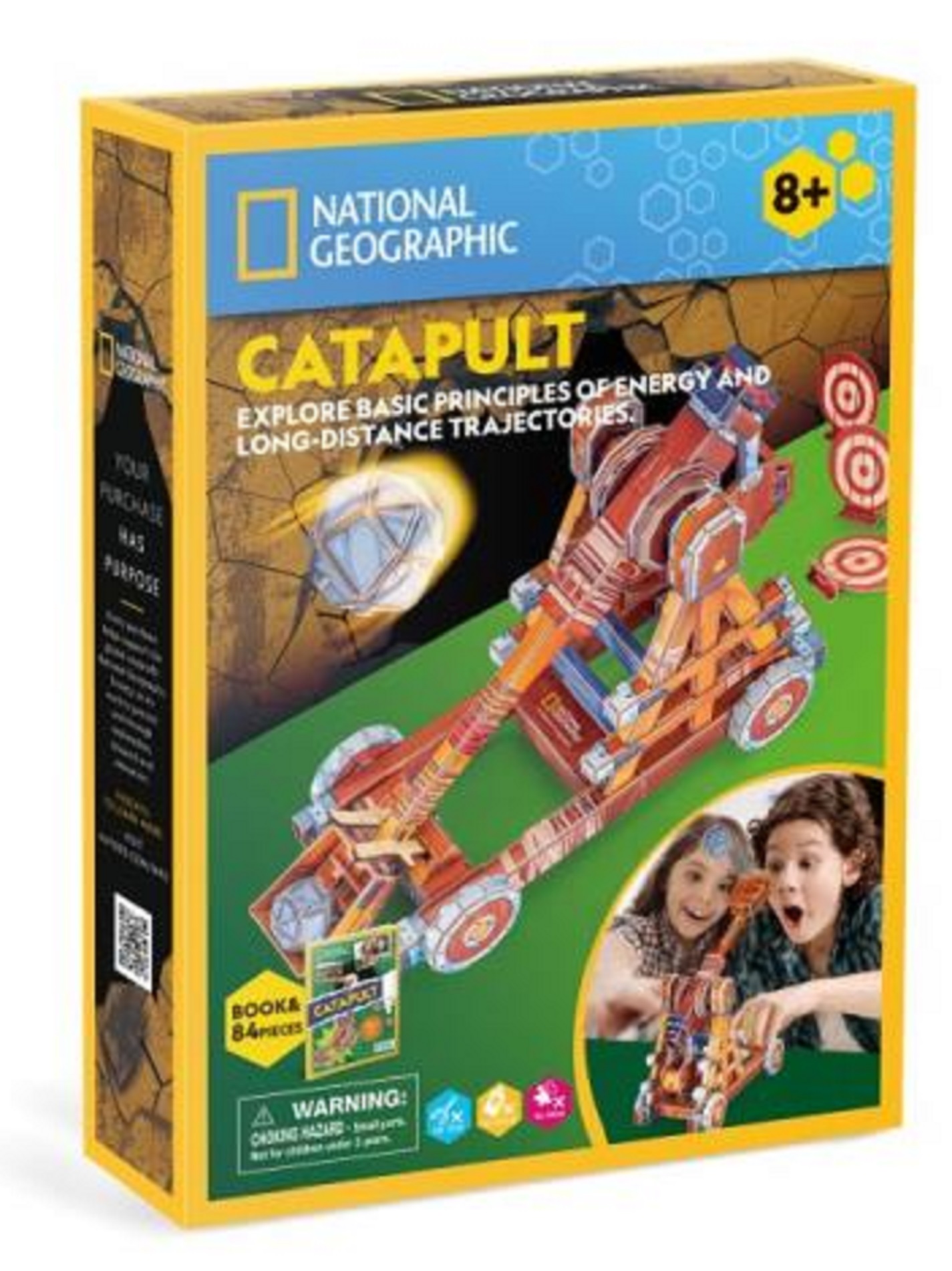 Puzzle 3D - National Geographic - Catapulta - 84 piese | CubicFun