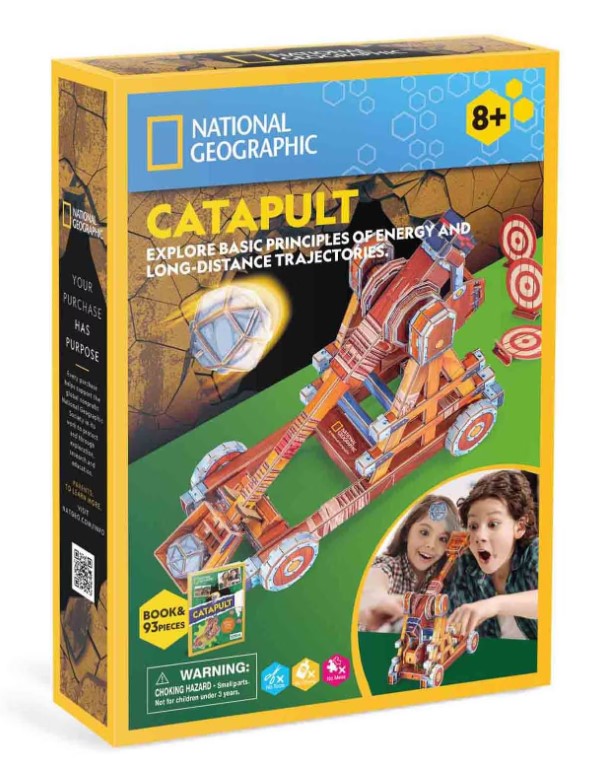 Puzzle 3D - National Geographic - Catapulta | CubicFun - 4