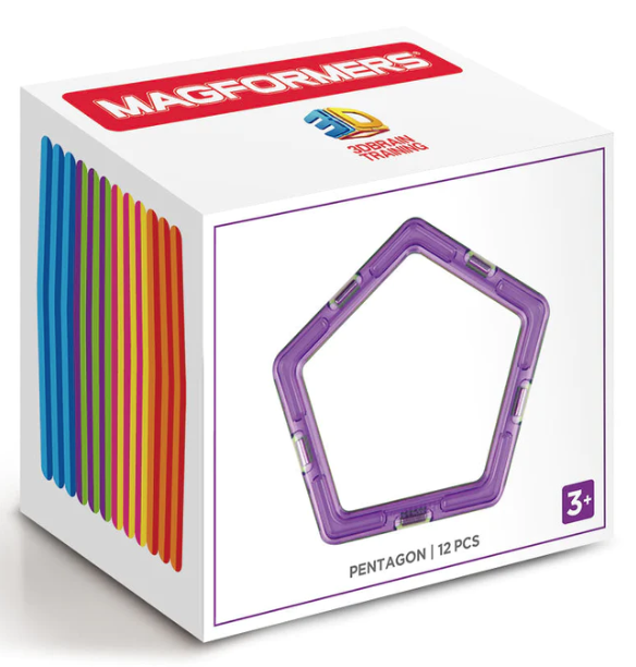 Set rezerve magnetice - Pentagon, 12 piese | Magformers