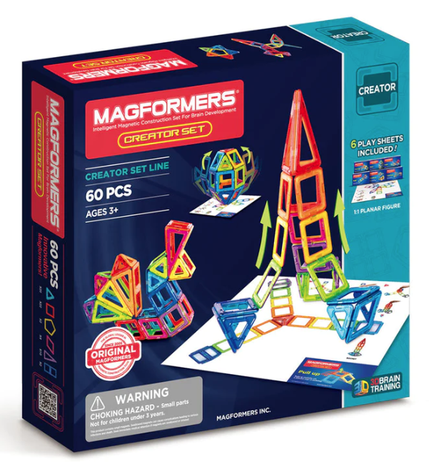 Set de constructie magnetic - Creator, 60 piese | Magformers