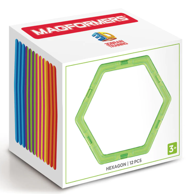 Set rezerve magnetice - Hexagonal, 12 piese | Magformers