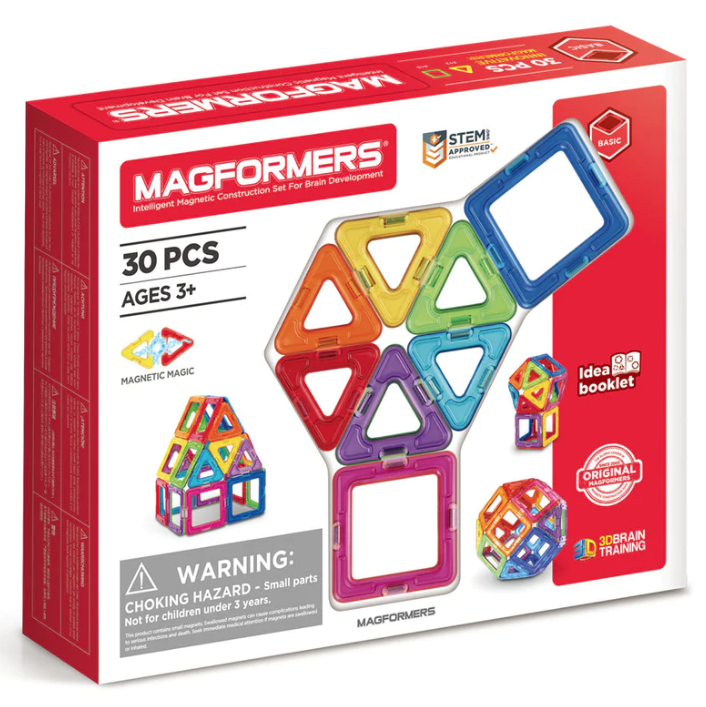 Set de constructie magnetic - Standard, 30 piese | Magformers