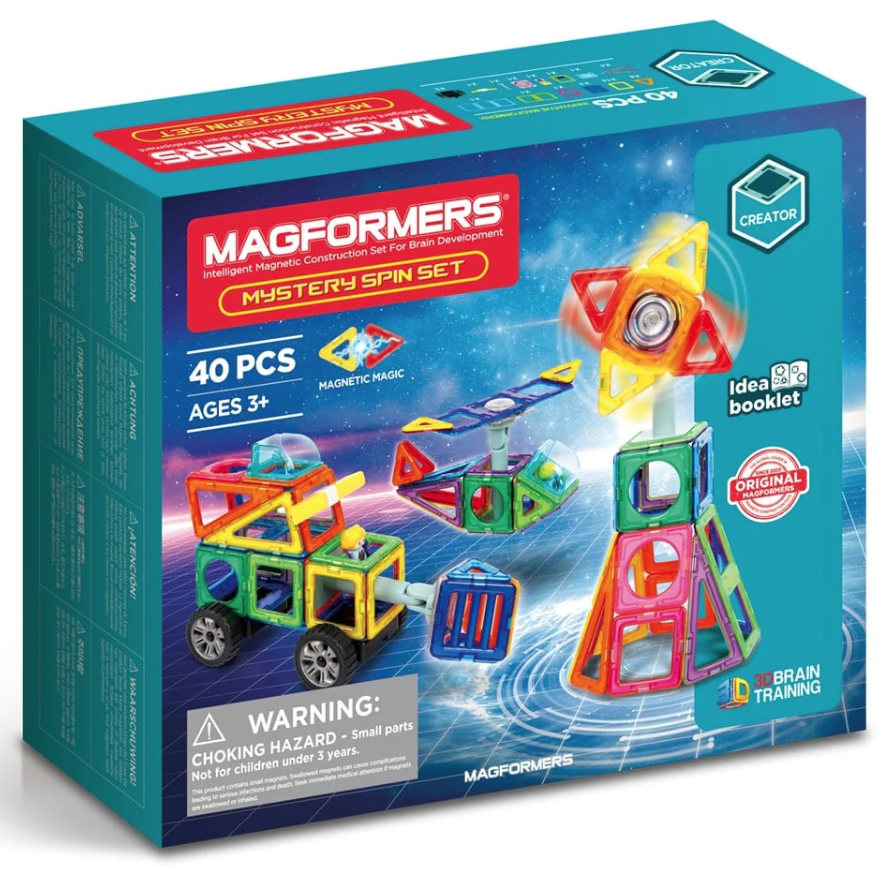 Set de constructie magnetic - Mystery Spin, 40 piese | Magformers