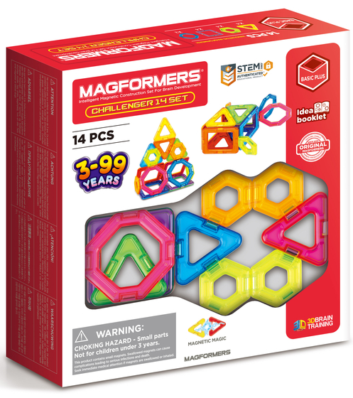 Set de constructie magnetic - Challenger, 14 piese | Magformers - 4 | YEO