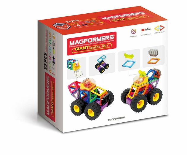 Set de constructie magnetic - Giant Wheel, 23 piese | Magformers