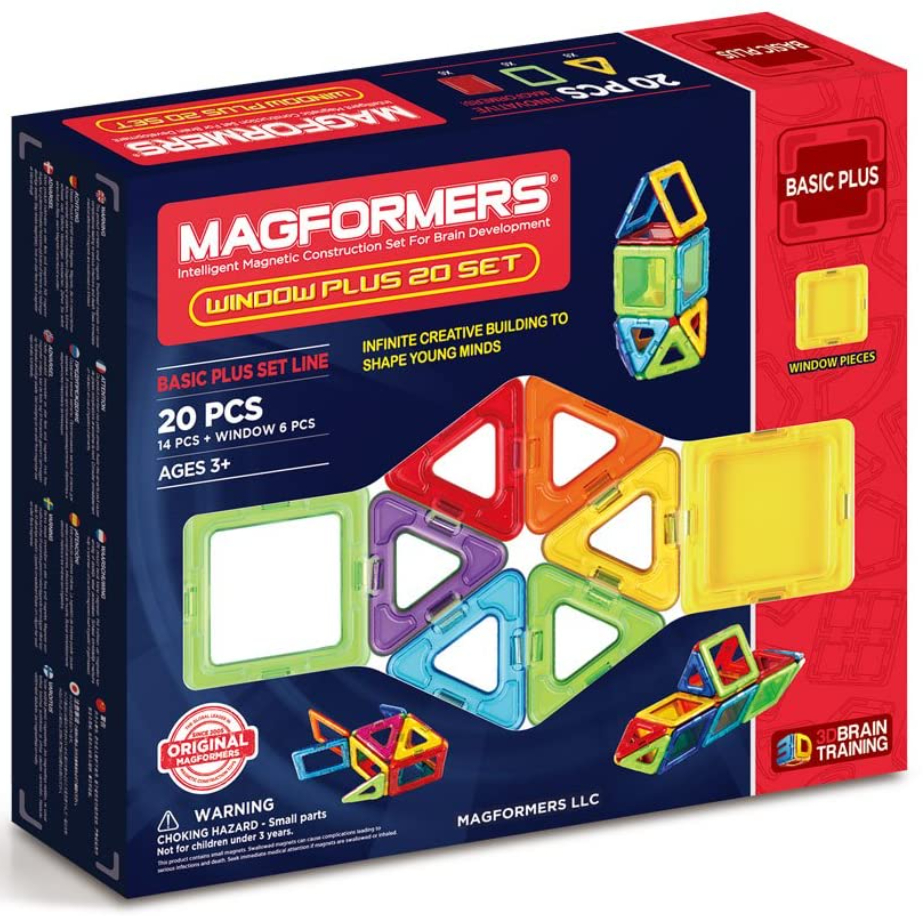 Set de constructie magnetic - Windows Plus, 20 piese | Magformers - 3 | YEO