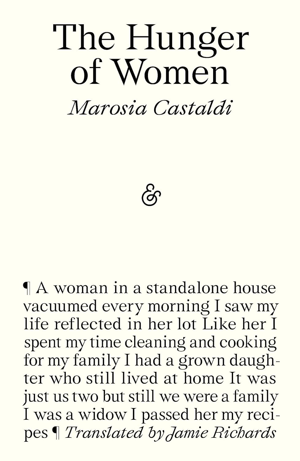 The Hunger of Women | Marosia Castaldi