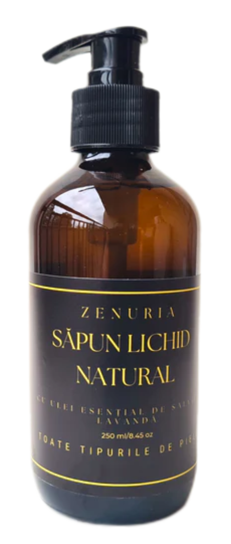 Sapun lichid natural - Ulei esential de salvie si lavanda | Zenuria