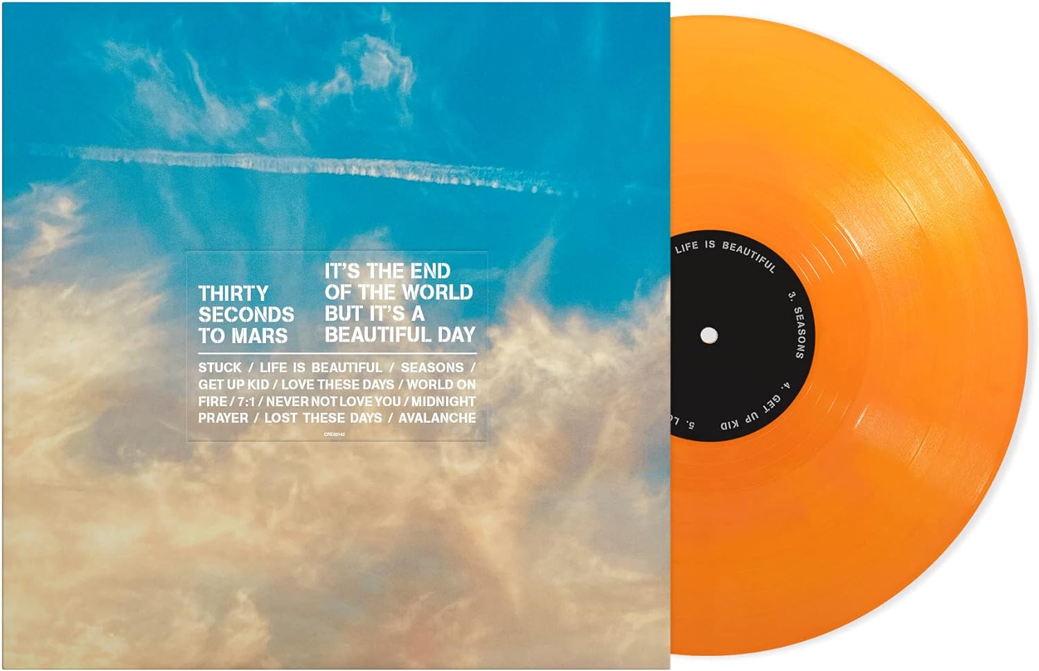 It\'s The End Of The World, But It\'s A Beautiful Day (Orange Vinyl) | Thirty Seconds To Mars