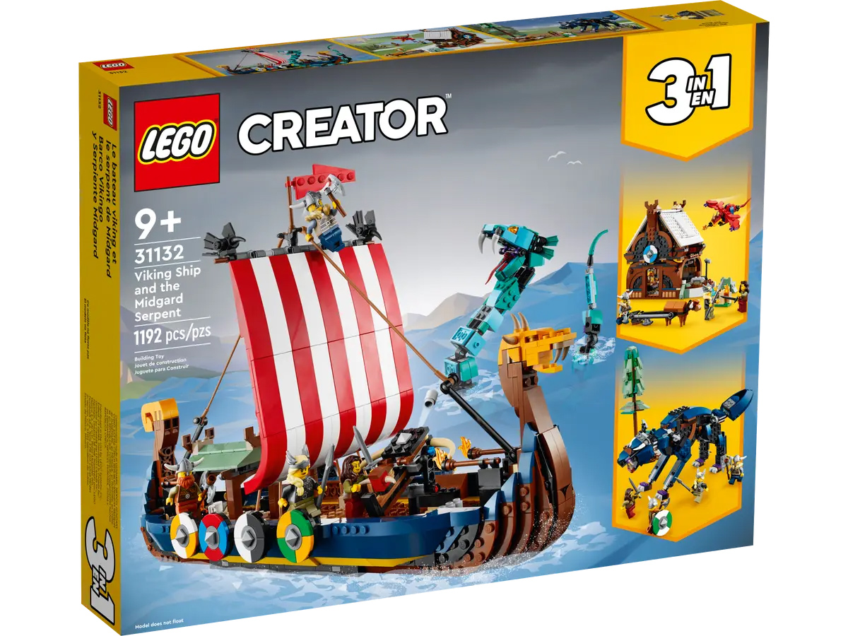 LEGO Creator - Viking Ship and the Midgard Serpent (31132)