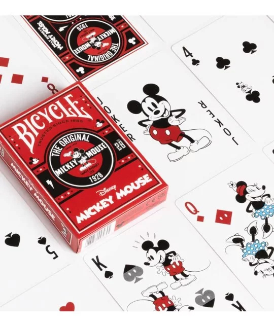 Carti de joc - Disney Classic Mickey Mouse - Red | Bicycle - 1 | YEO