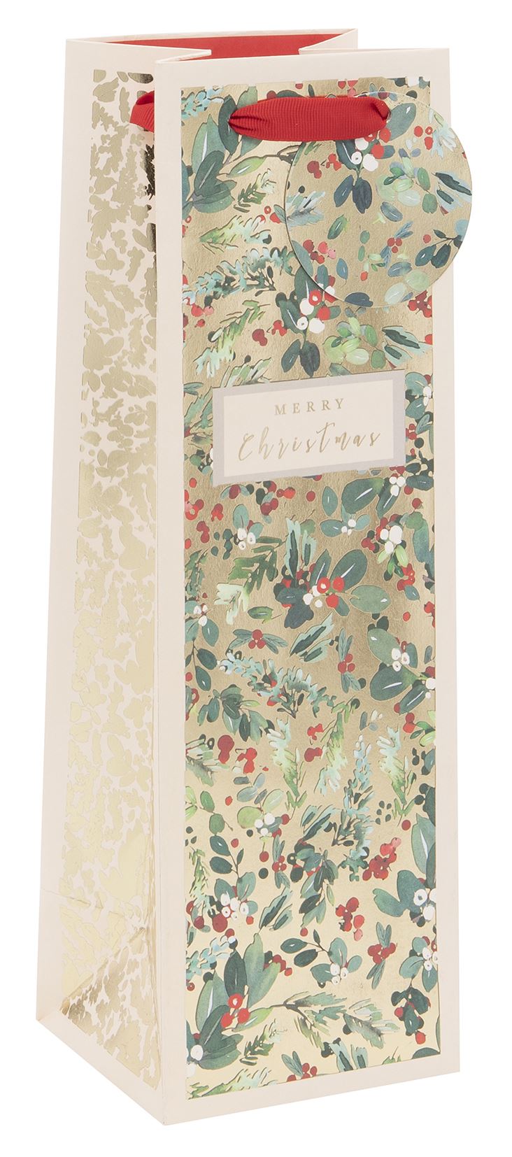 Punga de cadou - Bottle - Stephanie Dyment - Golden Christmas Vine | Glick