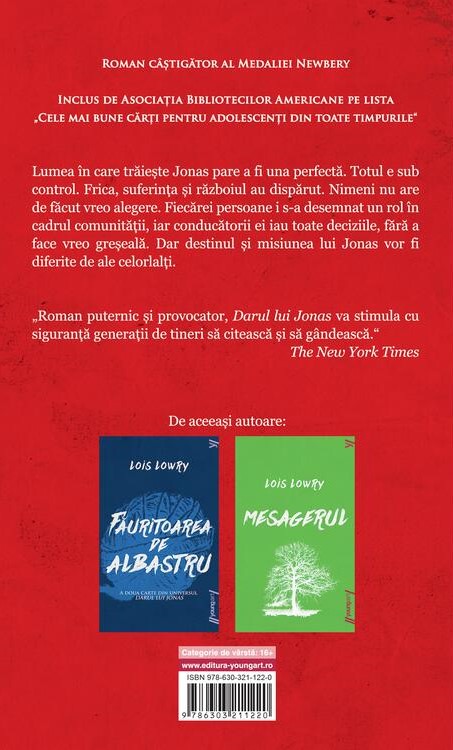 Darul lui Jonas | Lois Lowry