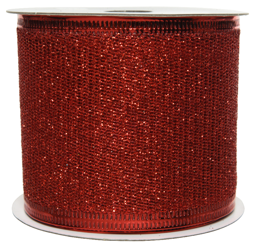 Panglica - Polyester - Glitter - Red | Kaemingk