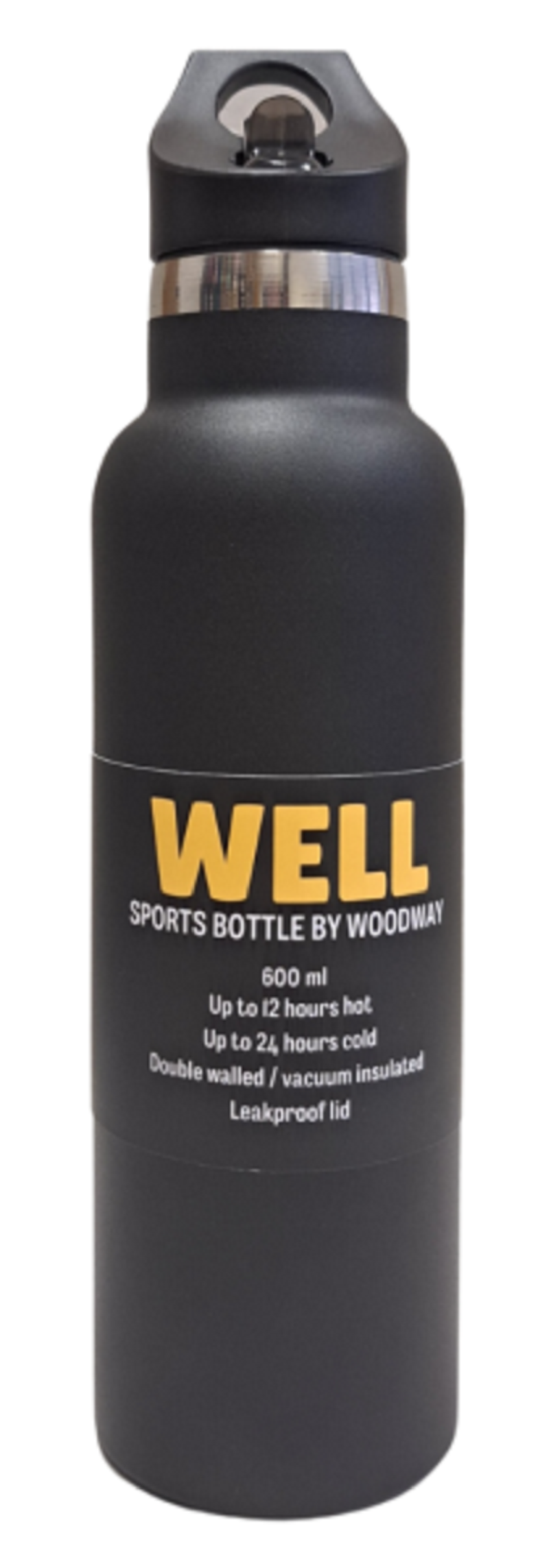 Termos 600 ml - Sport Well - Negru | Woodway