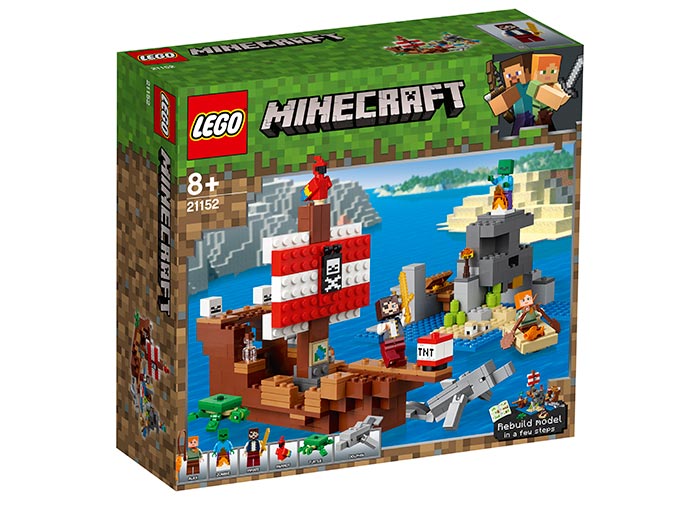 LEGO Minecraft - Aventura corabiei de pirati (21152) | LEGO