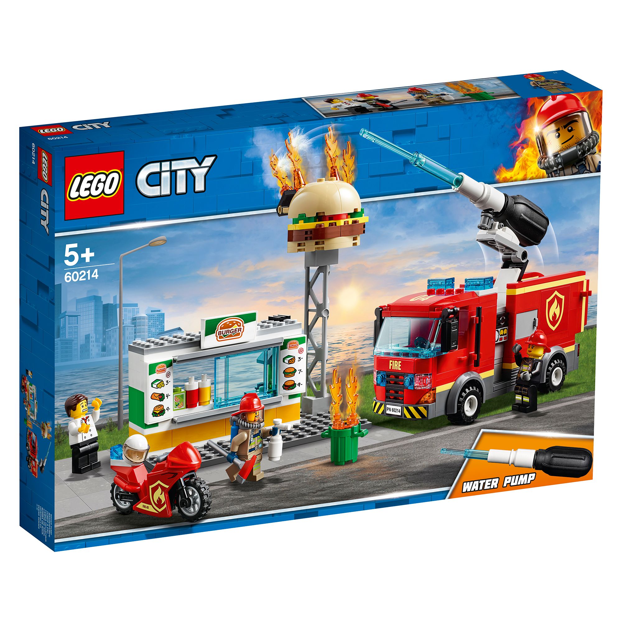 Stingerea incendiului de la Burger Bar (60214) | LEGO