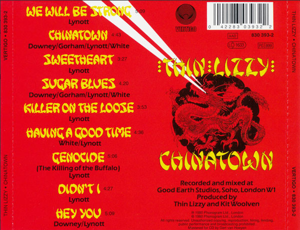 Chinatown | Thin Lizzy - 1 | YEO