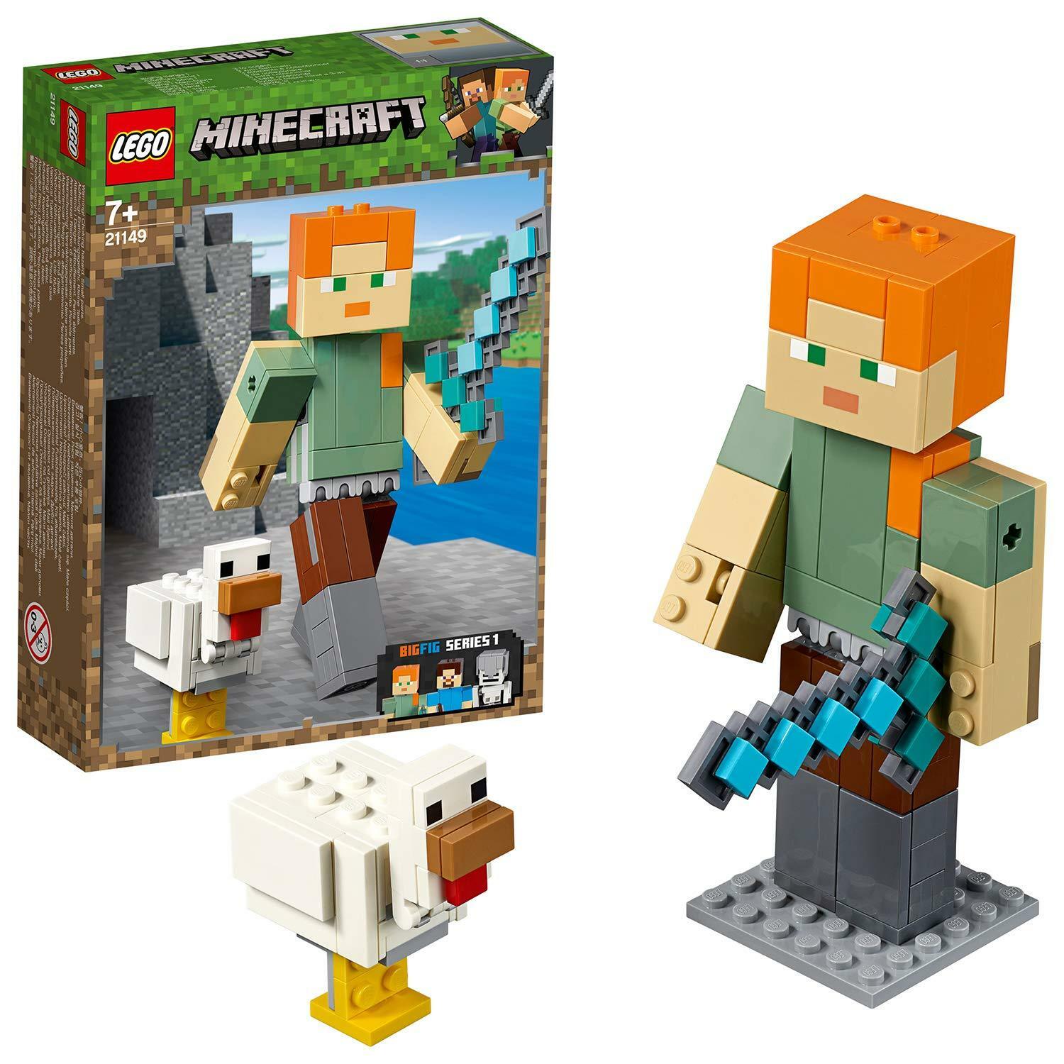 Minecraft Alex BigFig cu gaina (21149) | LEGO