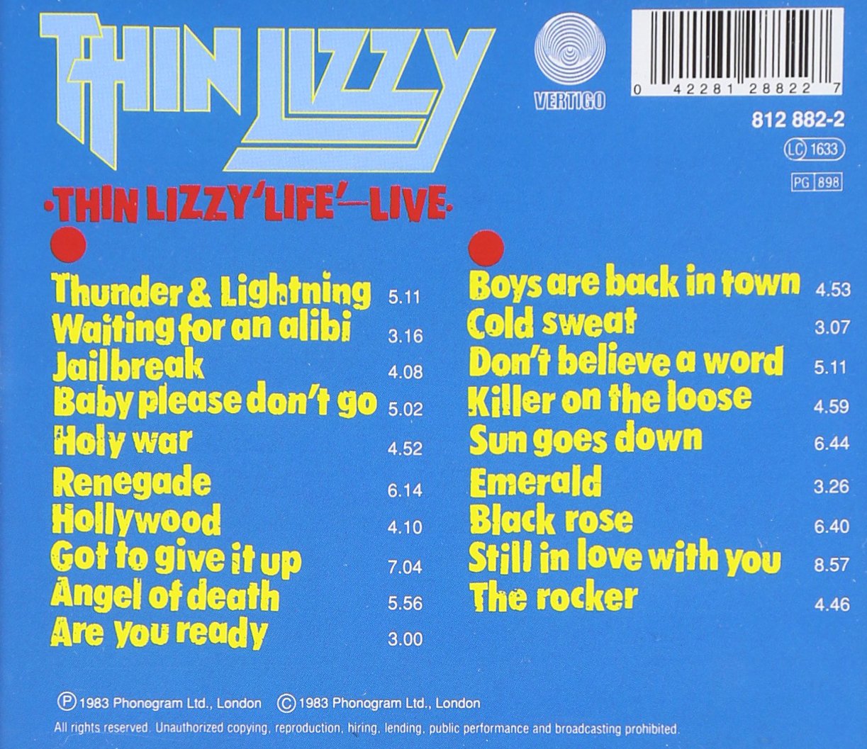 Life | Thin Lizzy - 1 | YEO