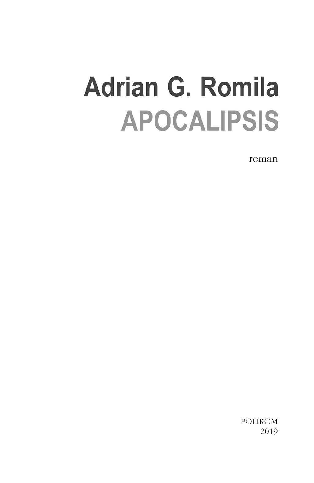 Apocalipsis | Adrian G. Romila - 2 | YEO