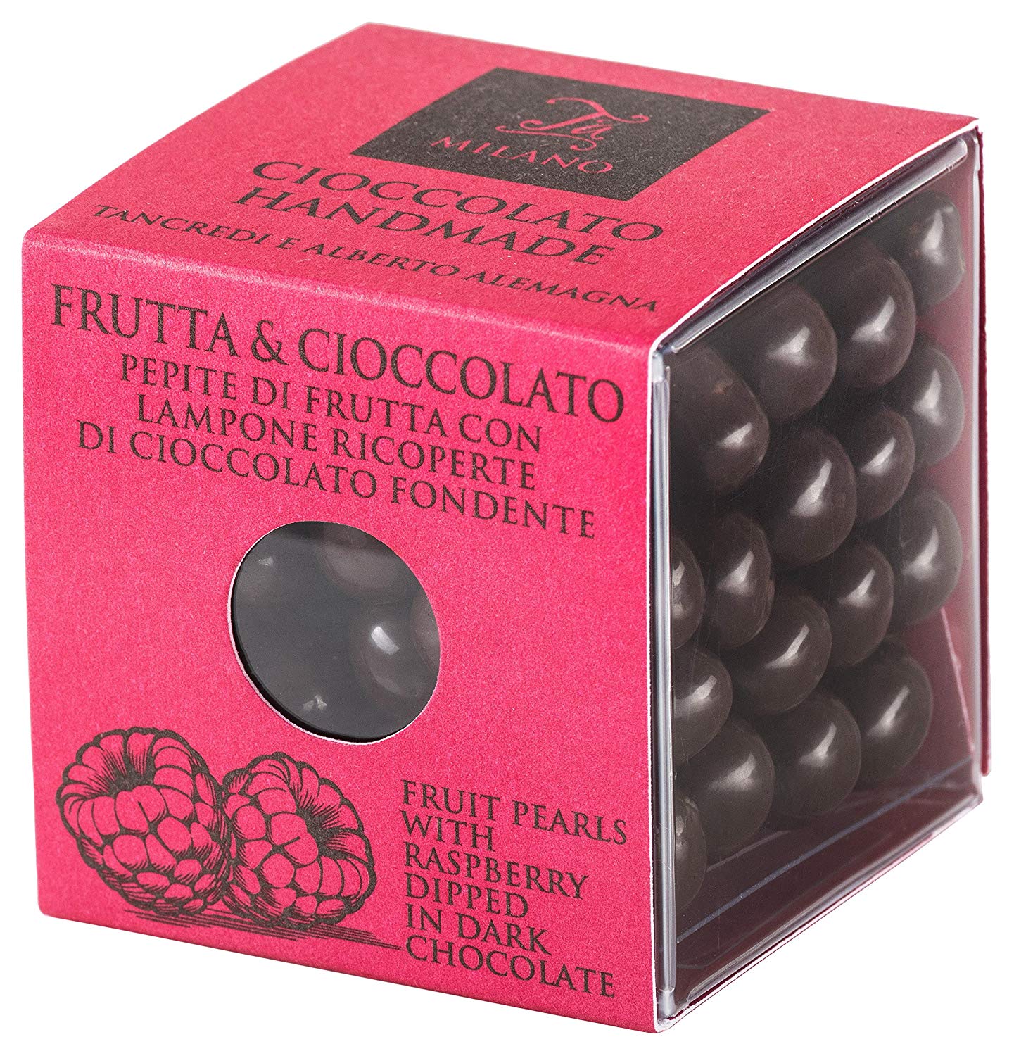 Bomboane cu ciocolata neagra si zmeura - Frutta & Cioccolato | T\'a Milano