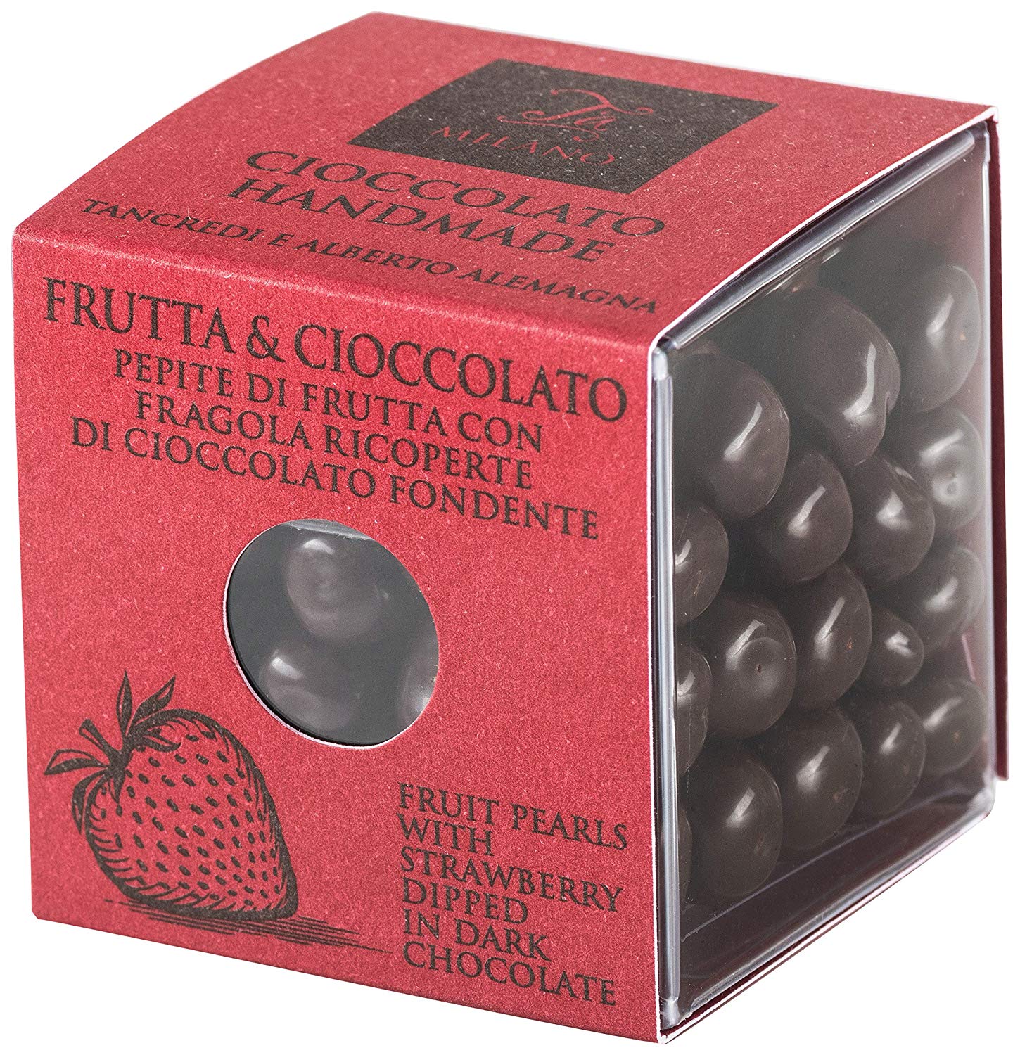  Bomboane cu ciocolata neagra si capsuni - Frutta & Cioccolato | T'a Milano 