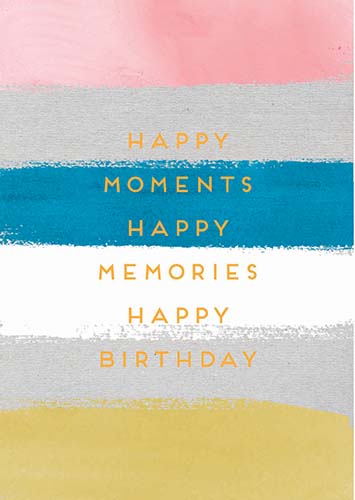 Felicitare - Happy Moments Happy Memories | Pigment Productions