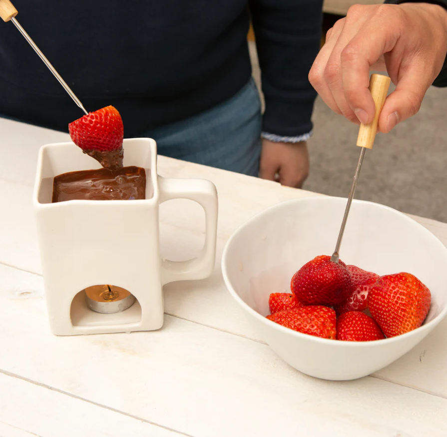 Kit pentru preparare fondue - Fondue for Two | Kikkerland - 1 | YEO