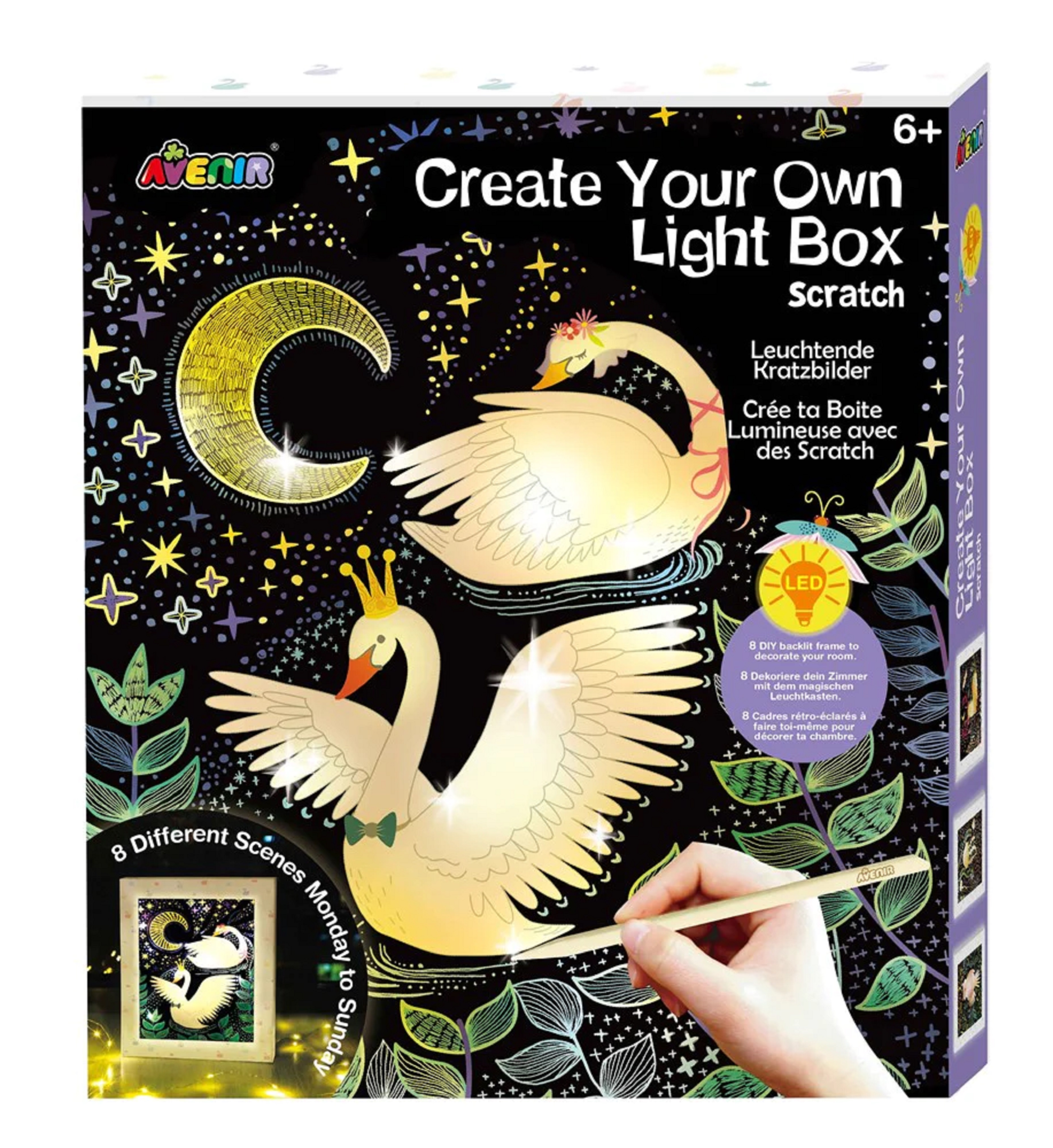 Kit creativ - Scratch - Create your own light box | Avenir