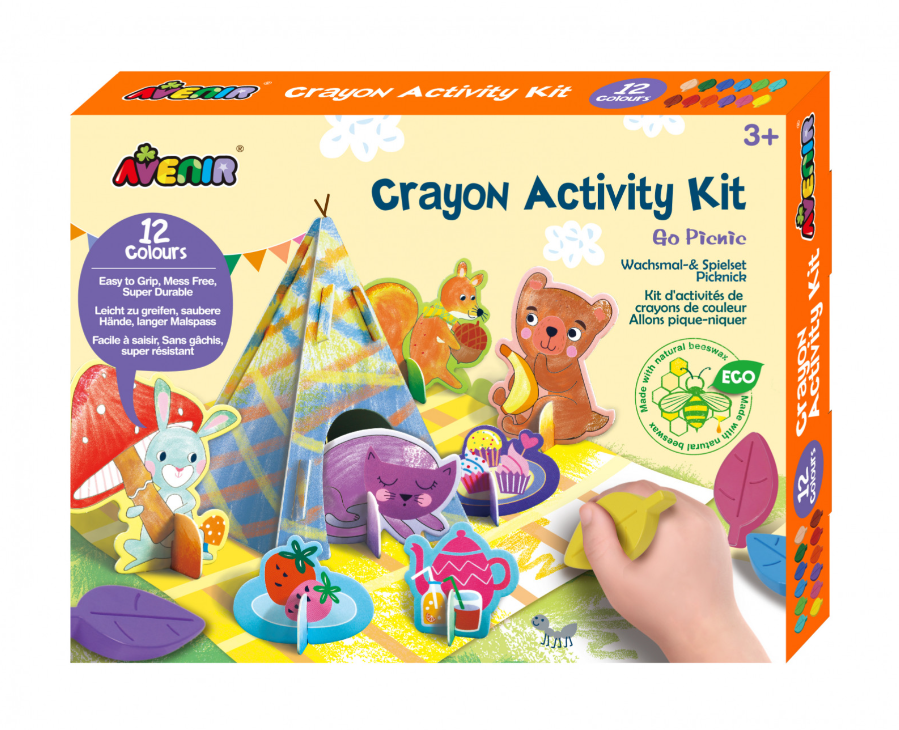 Kit de activitati cu creioane colorate - La picnic | Avenir - 4 | YEO