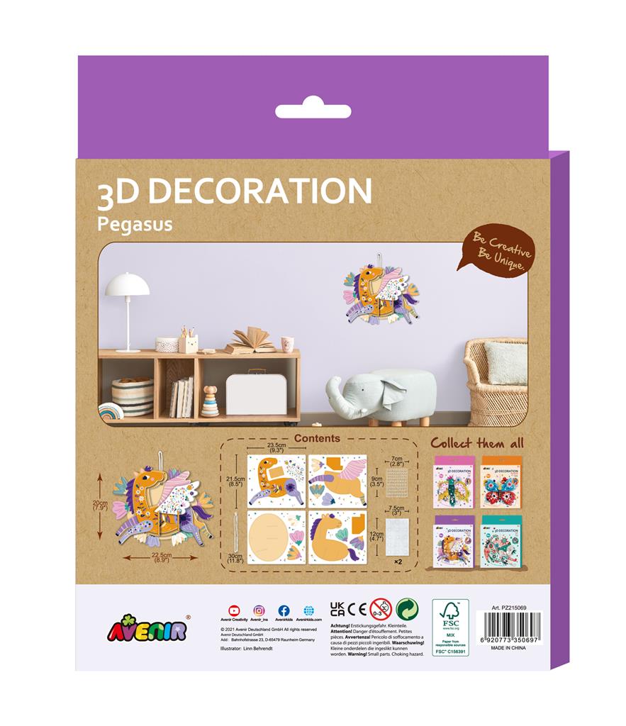 Set creativ - Decoratiune 3D Pegas | Avenir - 5 | YEO