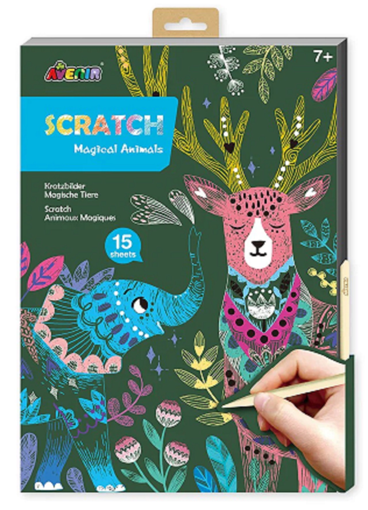 Set creativ de razuit - Scratch - Animale magice