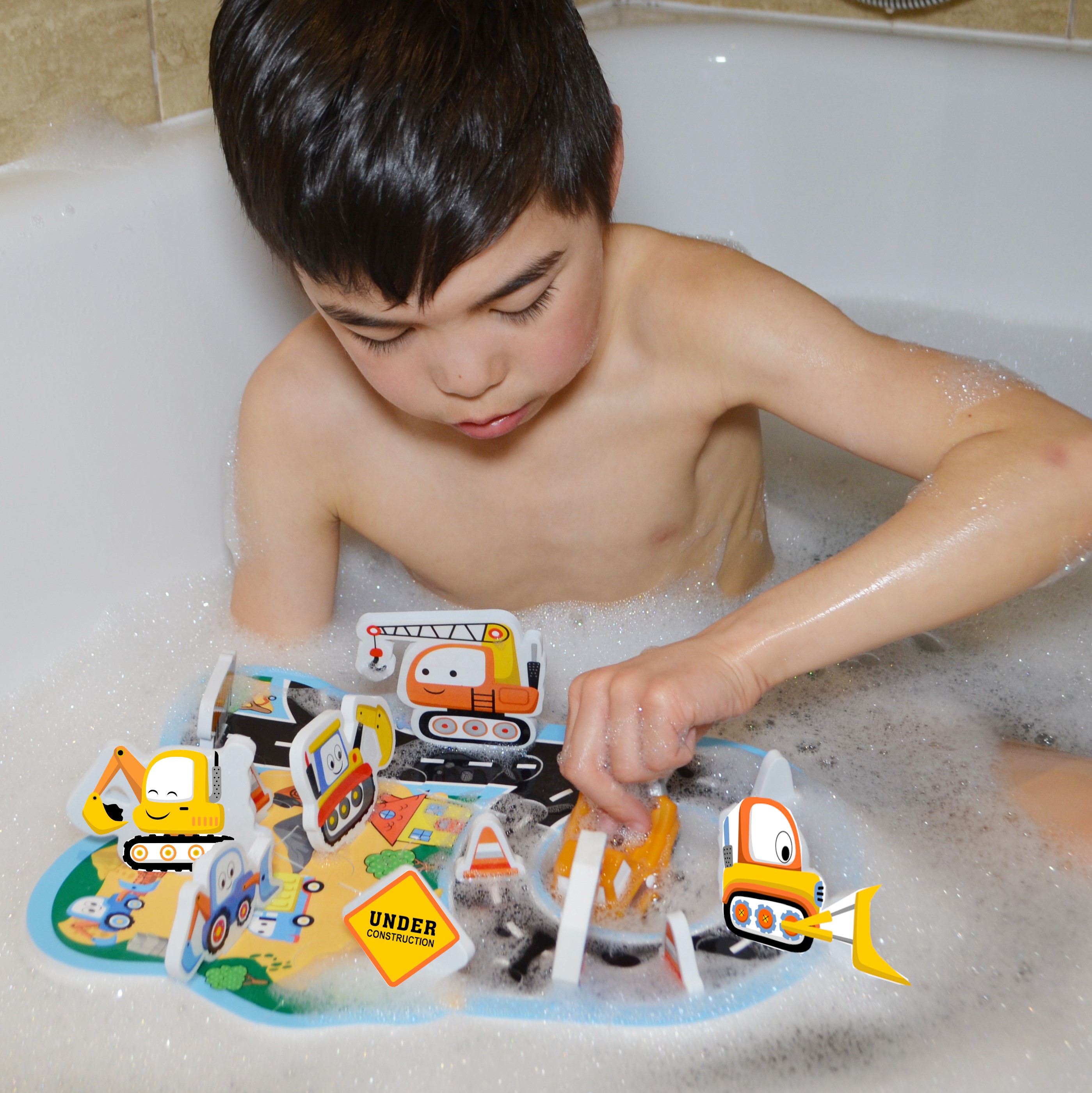 Set pentru baie - Construct and Build Bath Activity | Buddy & Barney - 2 | YEO