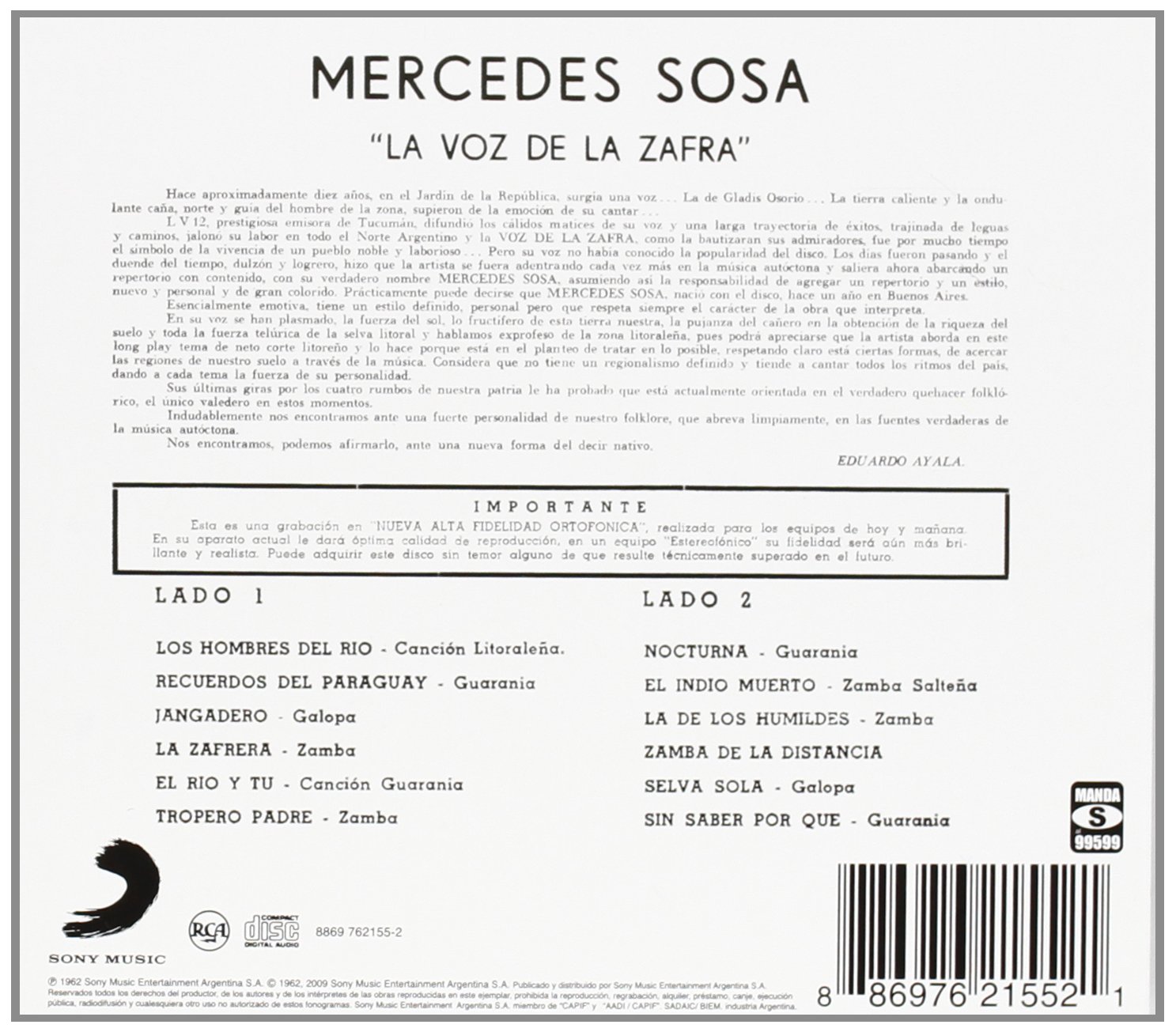 La Voz De La Zafra | Mercedes Sosa