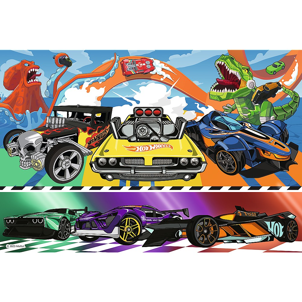 Puzzle - Hot Wheels - Masini de curse | Trefl