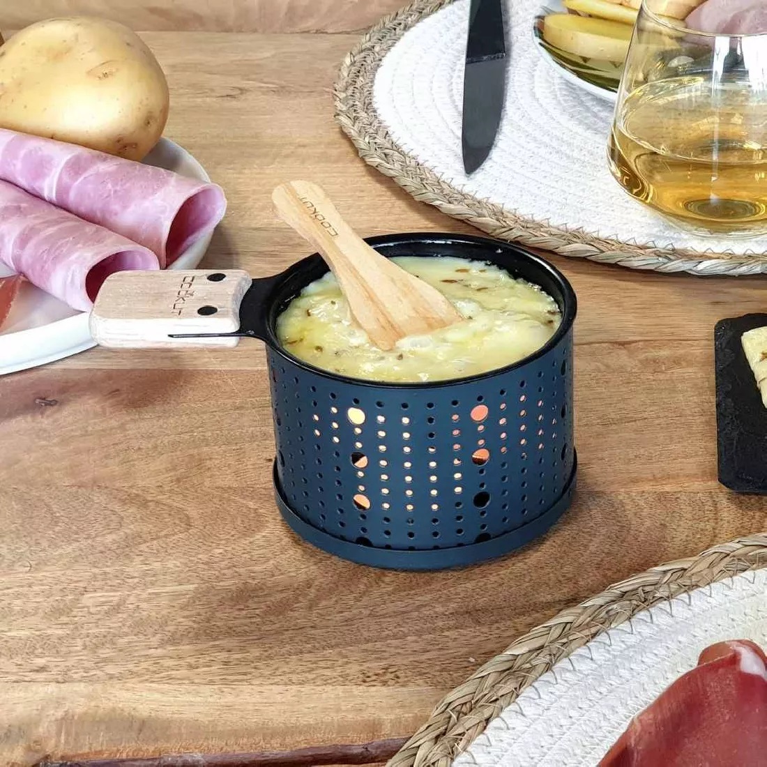 Set 2 aparate preparare raclette - Blue | Cookut