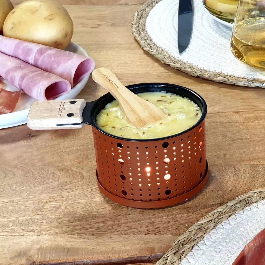 Set 2 aparate preparare raclette - Teracotta | Cookut