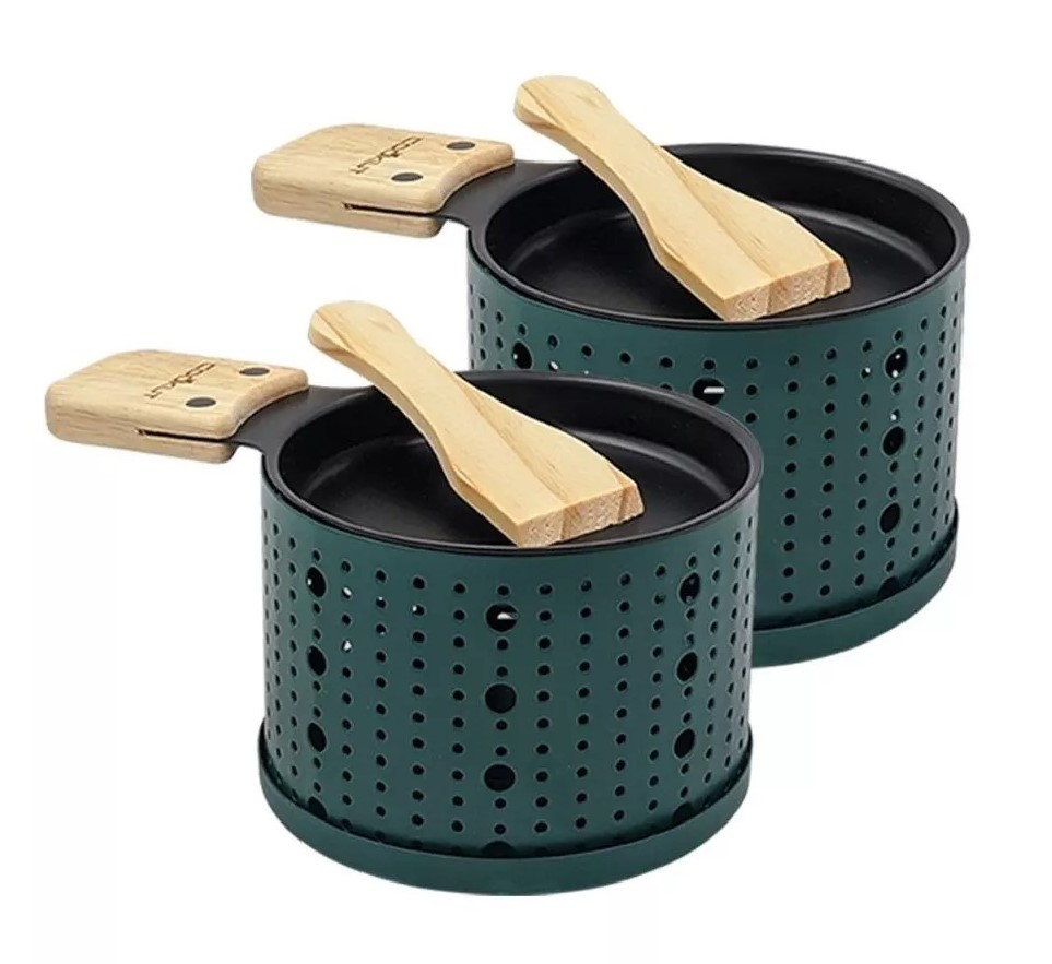 Set 2 aparate preparare raclette - Green | Cookut