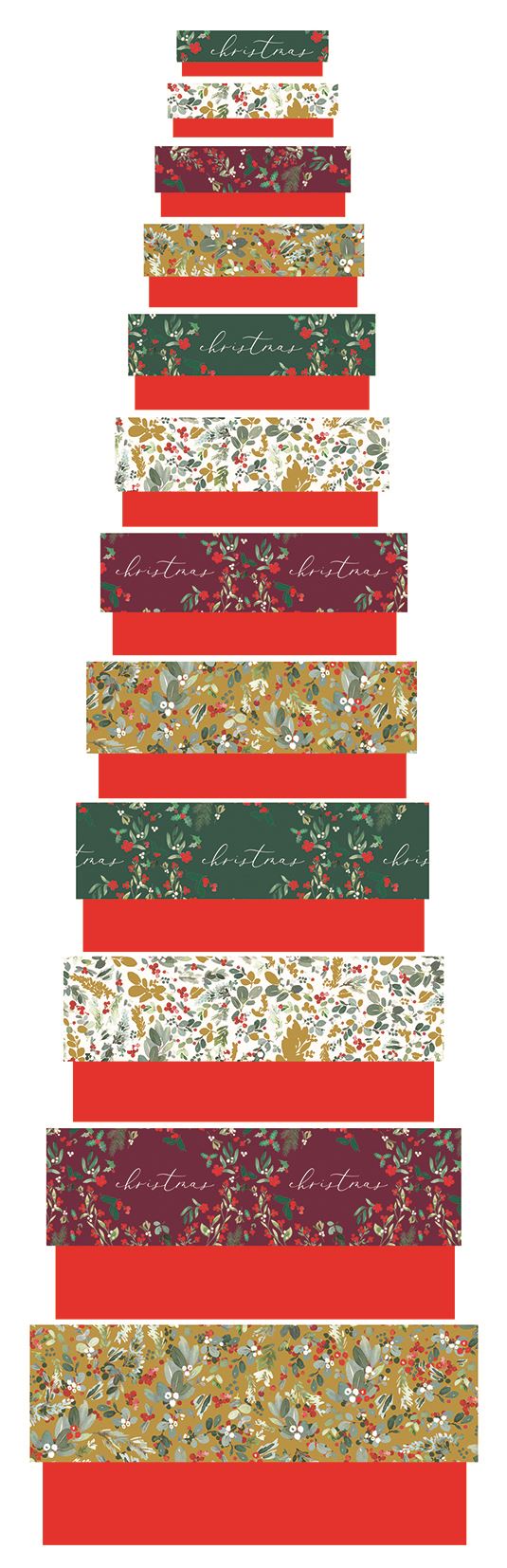 Cutie de cadou - Stephanie Dyment - Christmas Foliage - Model 11 | Glick