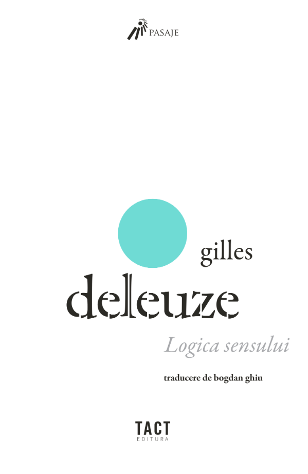 Logica sensului | Gilles Deleuze