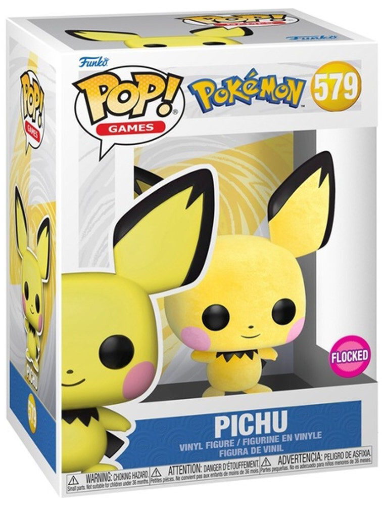 Figurina - Flocked - Pokemon - Pichu  | Funko - 1 | YEO